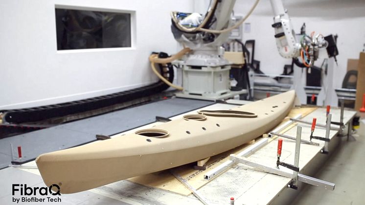 Kayak 3D-printad med återvunnet FibraQ compound