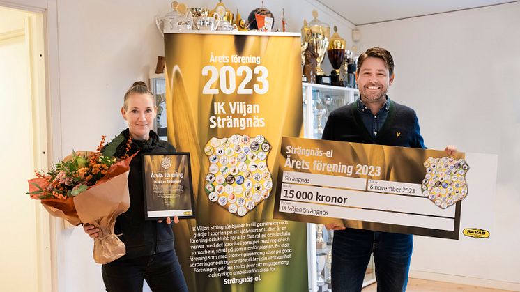 Strängnäs IK Viljan är Årets förening 2023 inom samarbetet för Strängnäs-el