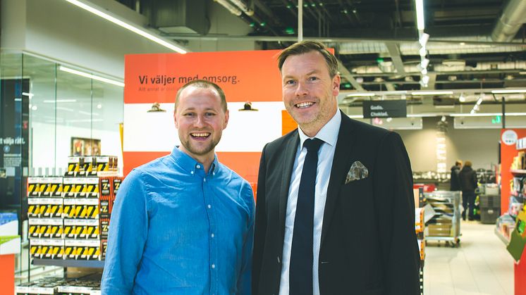 Initiativtagarna Lidls Vernes Popara och Clarion Hotel Malmö Lives Jens Lyckman.