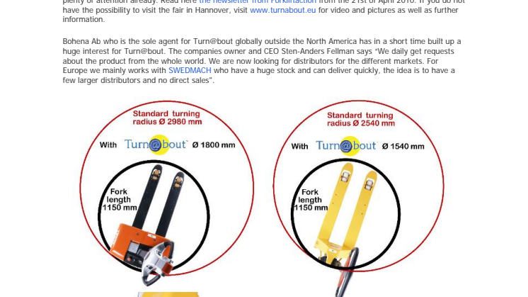See and try the sensational Turn@bout at CeMAT 2011 May 2 to 6 in Hannover