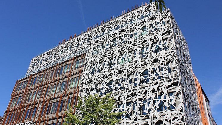 Magnentus Tower med Cembrit Cover som bakomliggande fond