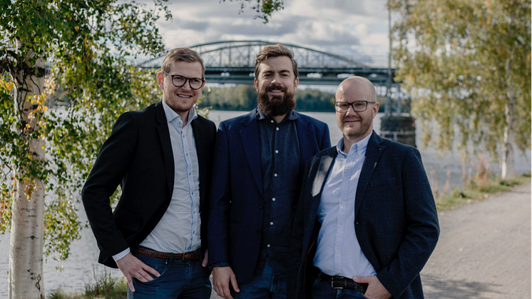 Från vänster: Vilhelm Hampusson, Filip Lindén och Mikael Lundberg. 