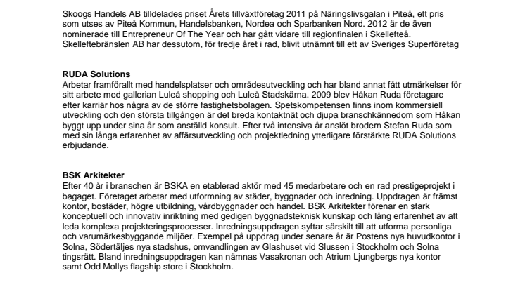 Träkronan - Företagsprofiler