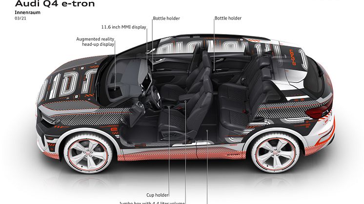 Audi Q4 e-tron pladsforhold