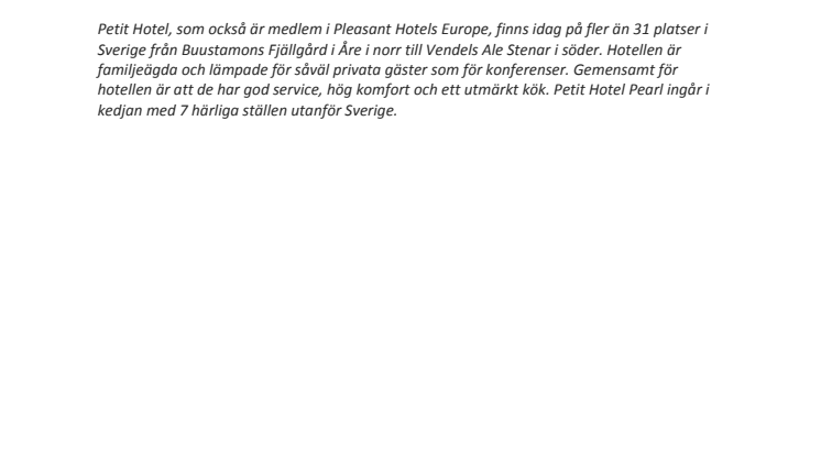 Spångens Gästgivaregård ny medlem i Petit Hotel