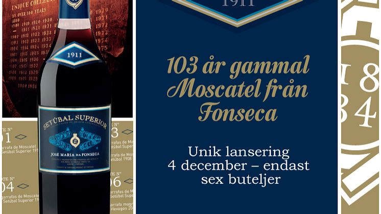 103 år gammal Moscatel från José Maria da Fonseca!