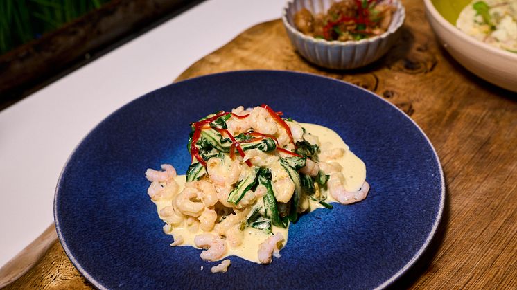 11 Potted cold water prawn crumpet with brown butter hollandaise.jpg
