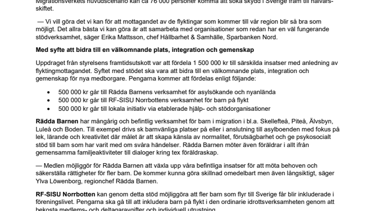 Sparbanken Nord i samarbete för ökat stöd till flyktingar.pdf