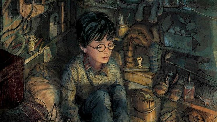 Illustrasjon fra Harry Potter og de vises stein, illustrert utgave. Illustrasjon: Jim Kay
