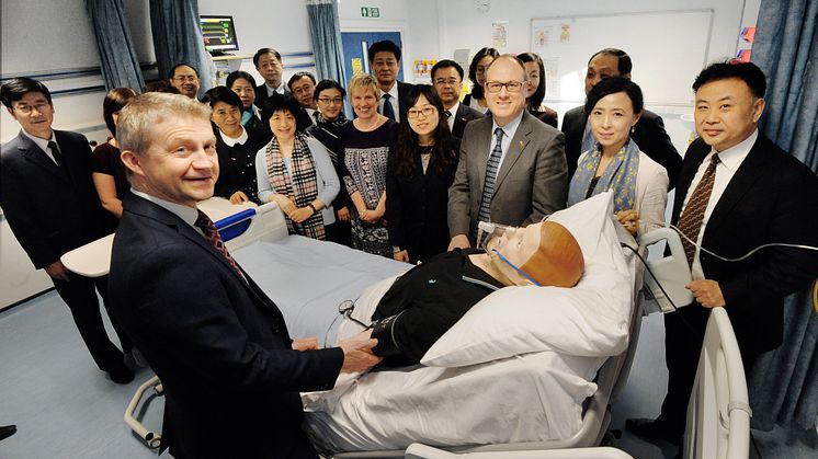 Delegation of medical practitioners to Northumbria University, Newcastle