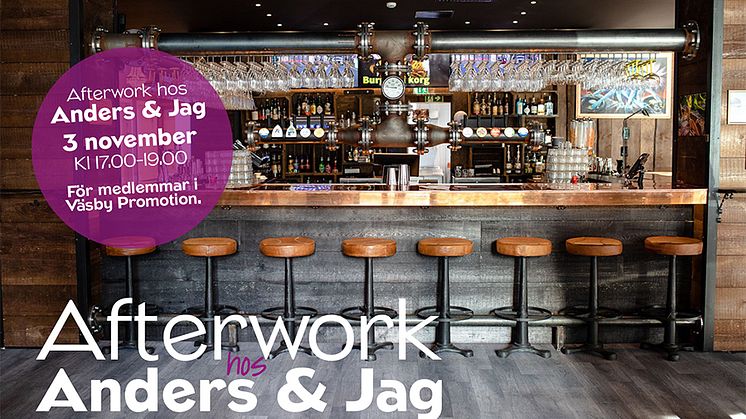 INSTÄLLT - Afterwork hos Anders & Jag