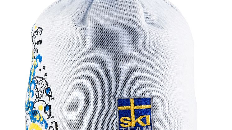 Falun light knitted hat with pompom