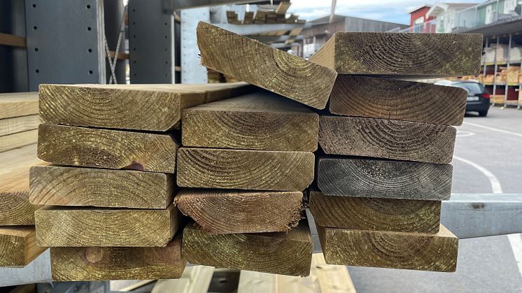 År 2022 präglades av prisökningar i byggmaterialhandeln