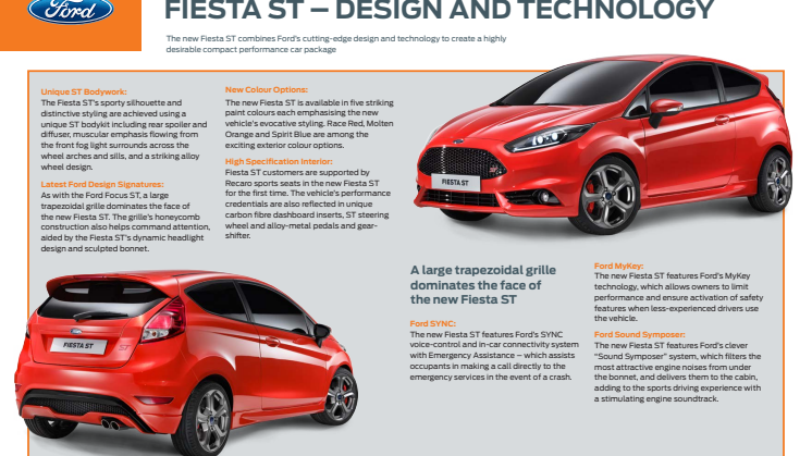 FIESTA ST - DESIGN & TECHNOLOGY