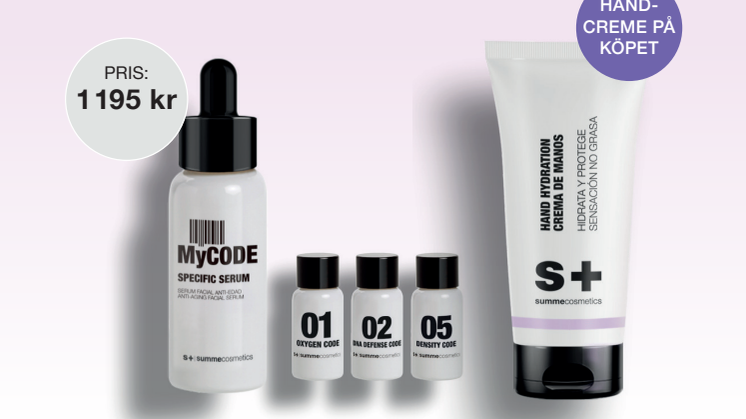 Unikt koncept som mixas efter behov BEAUTY HAS A CODE – skräddarsydd hudvård