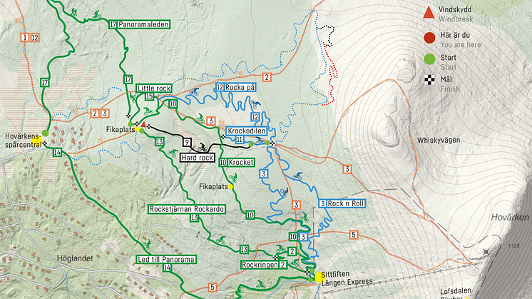Fem nya leder för stigcykling öppnas i Lofsdalen Fjällpark MTB