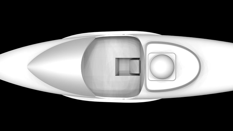 Hi-res image - Ocean Signal - Rendering of the new boat designed by Jim Antrim for solo rower Lia Ditton