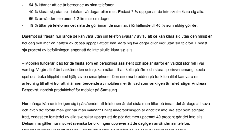 Svenskarnas mobilberoende kartlagt