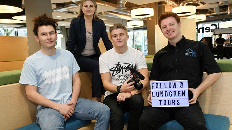 l-r Joey Swindells, Natalia Blagburn, Cole Robinson, Rob Lundgren