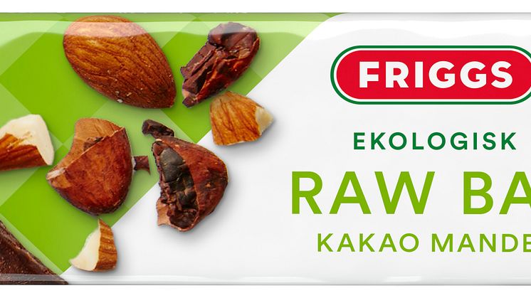 Friggs raw bar med kakao & mandel