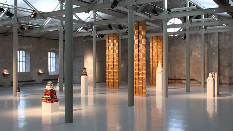 Installationsbild "Examensarbete i konst Petra Hultman"
