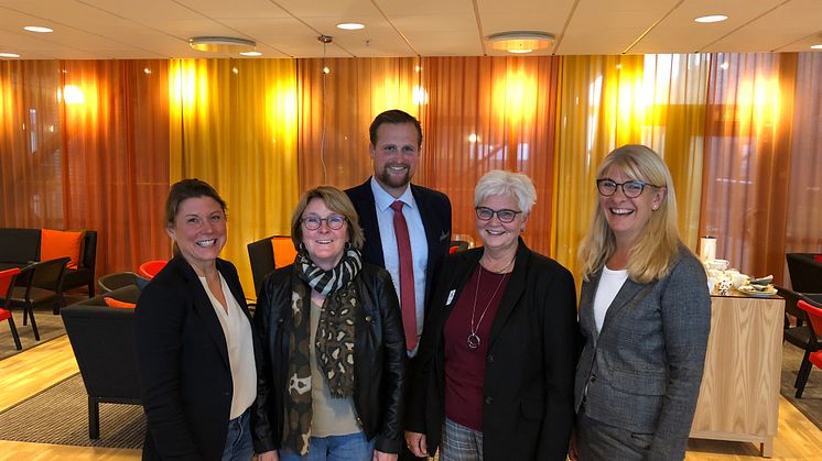 Anna Jähnke, Annica Annerby Jansson, Carl Johan Sonesson, Carina Zachau och Anna Mannfalk.