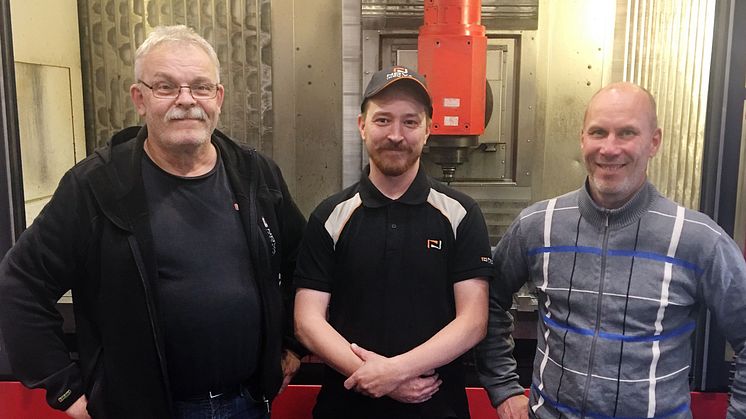 Torbjörn Pettersson, Rickard Larsson och Jonas Nordqvist, Berglunds Rostfria AB.