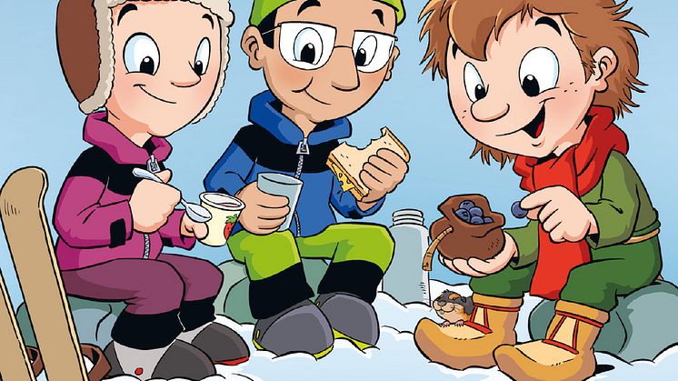 Illustration Skogsmulle och den lilla renen