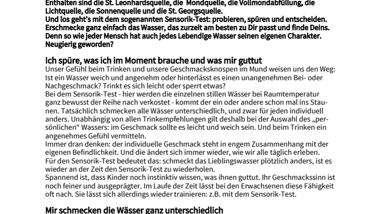 +++ LIMITED EDITION +++ Multikasten ab Herbst im Handel +++ Lebendiges Wasser. Schmecke, spüre & finde Deins!