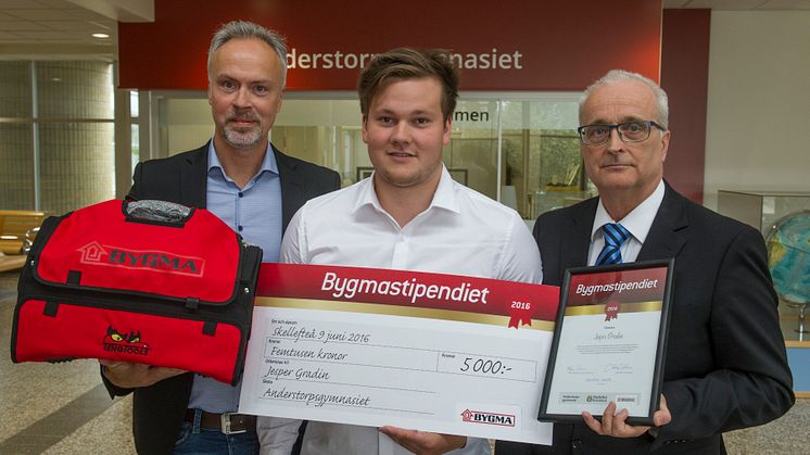 Stolta Bygmastipendiater på Anderstorpsgymnasiet