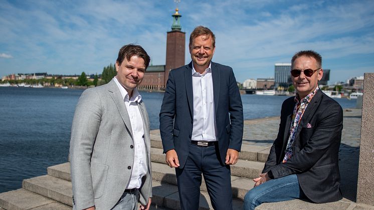 Från vänster, Anders Asplund, Peter Gustafsson och Klas Palmér.