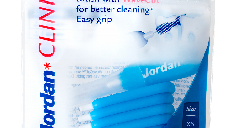 Jordan Clinic Brush Between -hammasväliharja, kuvassa koko M
