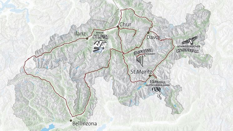 Alpine Circle Graubünden_Karte