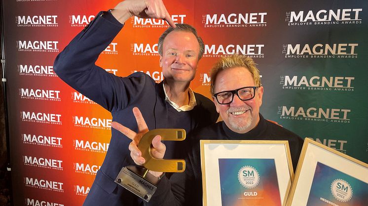 Claes Peyron, Managing Director Universum och Mats Wernheim initiativtagare till Jobbfestivalen.