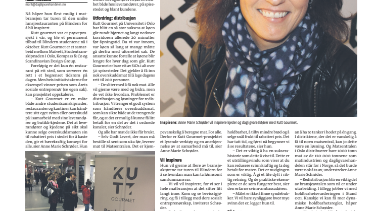 KUTT Gourmet - nominert til årets sosial entreprenør 2015