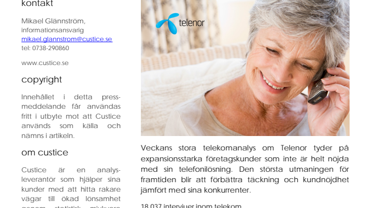 Stor telekomanalys om Telenor