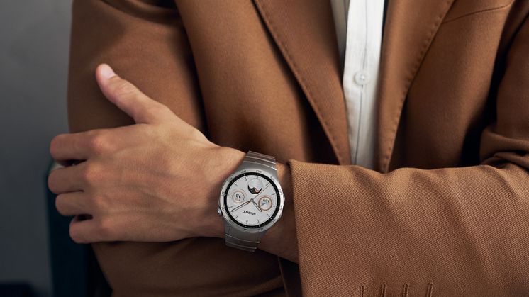 Huawei Watch GT 4 46 mm_Stainless steel_Brown jacket