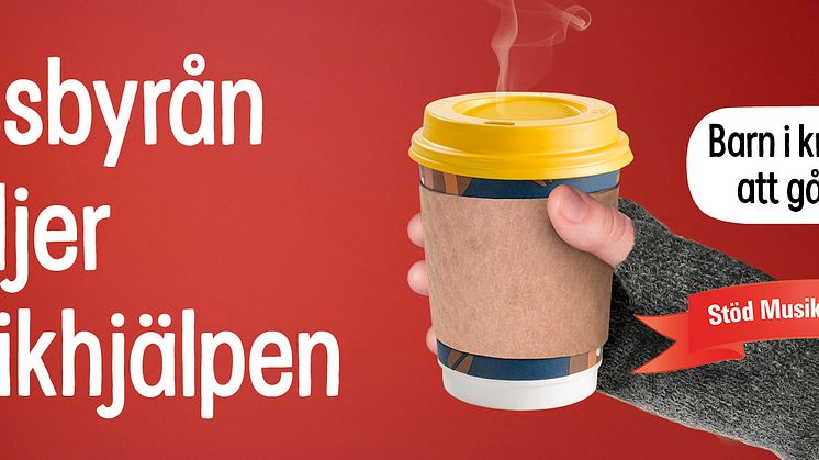 PRESSBYRÅN VÄRMER UPP MUSIKHJÄLPEN MED KAFFE