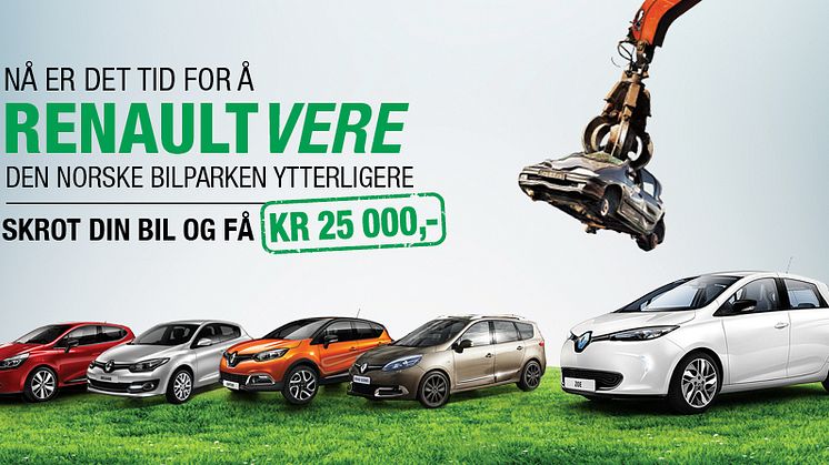 RENAULT`S FOTAVTRYKK I NORGE