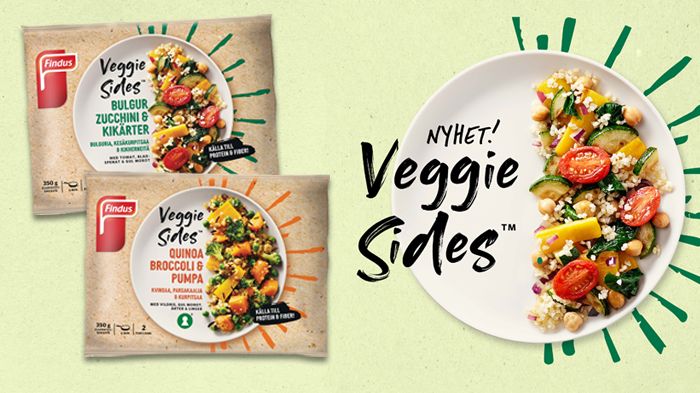 Med nyheten Veggie Sides vill Findus säkra hälften grönt på varje svensk måltidstallrik