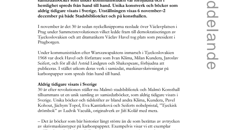 Förbjudna böcker ställs ut i Malmö