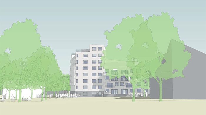 "Genom att skapa en genomtänkt förtätning vill vi ge området en större attraktivitet och trygghet. På detta sätt är syftet att även höja värdet på omkringliggande bostadsområden och ge dem ett kvalitativt sammanhang."