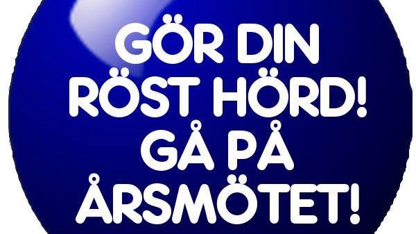 Kallelse till årsmöte med Avdelning Stockholm den 7/2-2019
