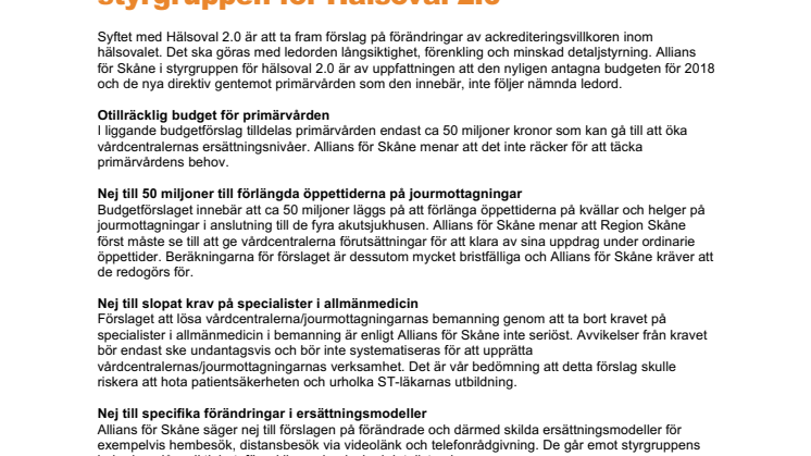 Satsningen på vårdcentralerna räcker inte