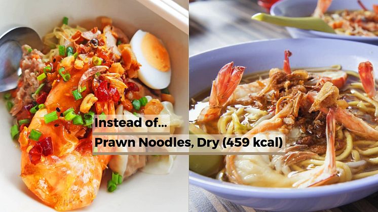 Local Singaporean food swap for weight loss
