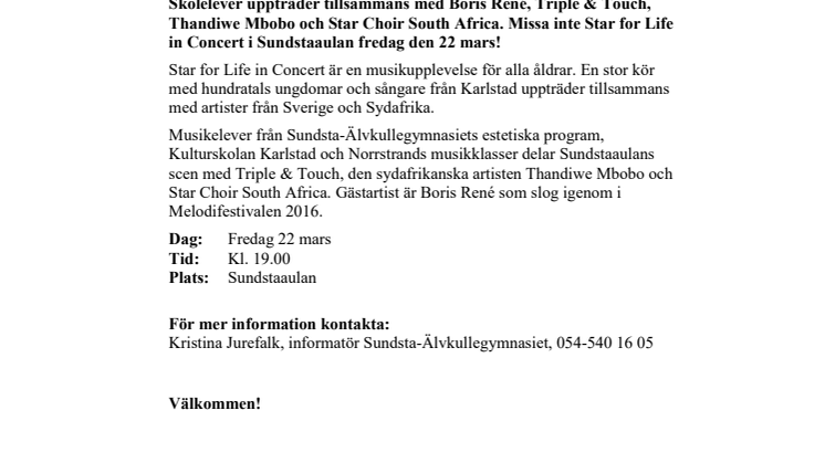 Pressinbjudan: Skolelever i storslagen körkonsert