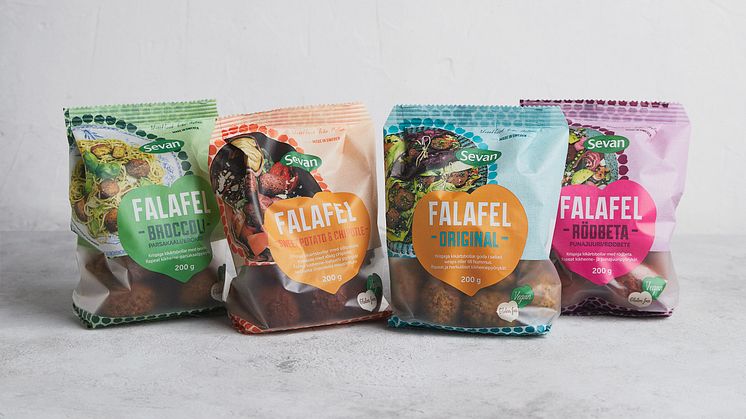 Sevan lanserar falafel i ny, innovativ förpackning