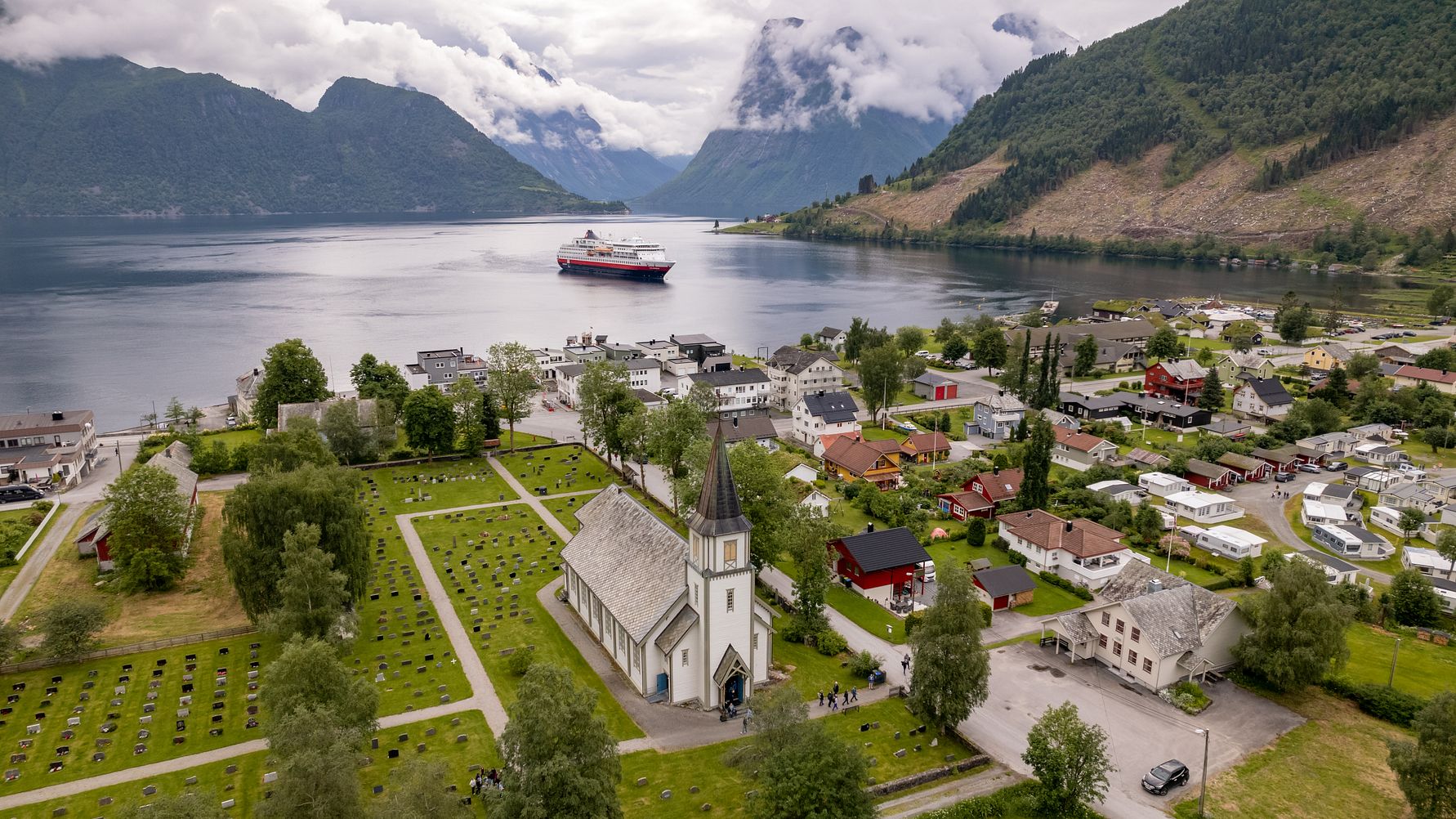 Hurtigruten Introduces 'Open Village' Experiences Along Norway’s Remote Coastline  (Image at LateCruiseNews.com - July 2025)