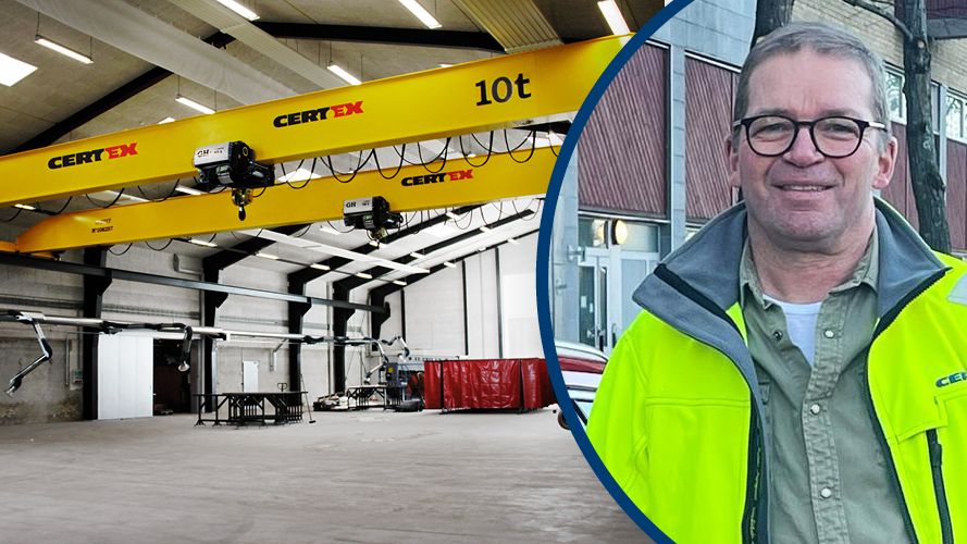 CERTEX ser en kraftig tillväxt inom helhetslösningar för kranverksamhet. \