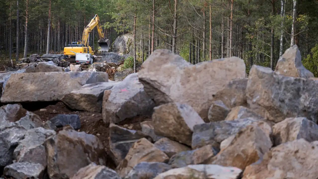 Svevia bygger ny sträckning av E45 mellan Rengsjö och Älvros i Jämtland. Foto: Markus Marcetic